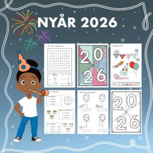 Nyårshäfte med anpassade uppgifter
