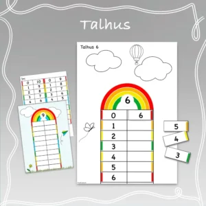 Talhus regnbåge – Talområde 0-10