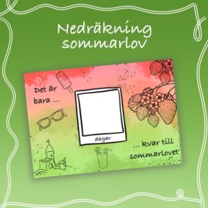 Nedräkning till sommarlovet