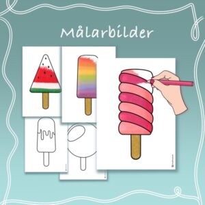 Målarbilder med glassar