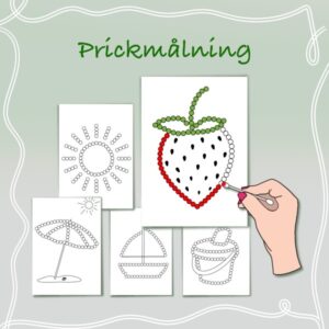 Mini målarbok – Prickmålning