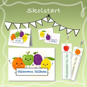 Materialpaket - Skolstart frukter