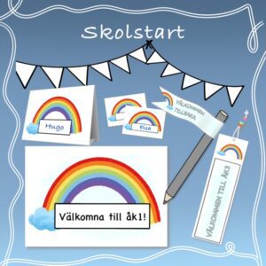 Materialpaket - Skolstart regnbåge