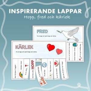 Inspirerande lappar - Sprid hopp och kärlek