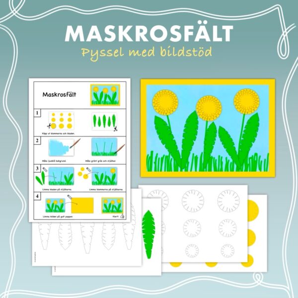 Maskrosfält - Pyssel med bildstöd