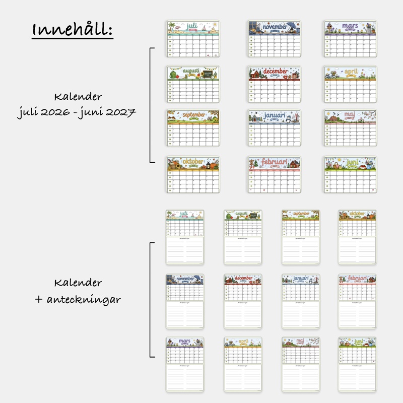Liten kalender - Läsåret 26/27 - Bild 2