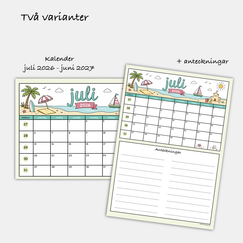 Liten kalender - Läsåret 26/27 - Bild 3