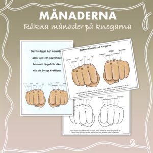 Räkna månader på knogarna