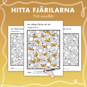 Hitta fjärilarna - Tre nivåer