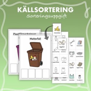 Källsortering och återvinning - Sorteringsuppgift