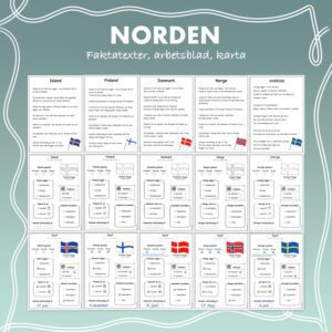 Materialpaket - Fakta om länder i Norden