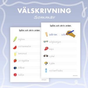 Välskrivning - Sommarord