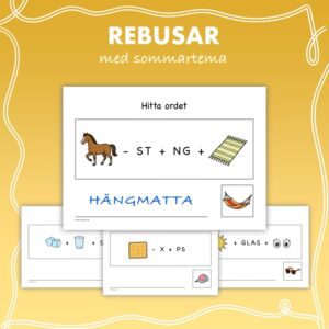 Rebusar med sommartema