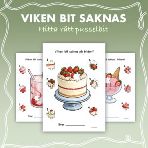 Vilken bit saknas? - Sommarbär