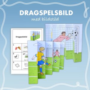 Dragspelsbild med bildstöd - Fotboll