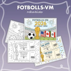 Målarbilder - Fotbolls-VM 2026