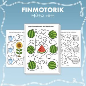 Finmotorik sommar - Hitta rätt