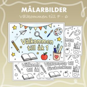 Målarbilder - Välkommen till F-6