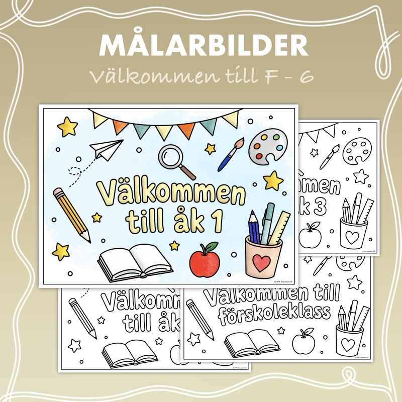 Målarbilder - Välkommen till F-6