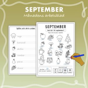September - Månadens arbetsblad