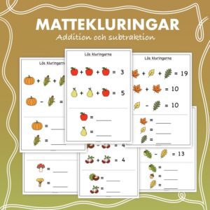 Mattekluringar med hösttema