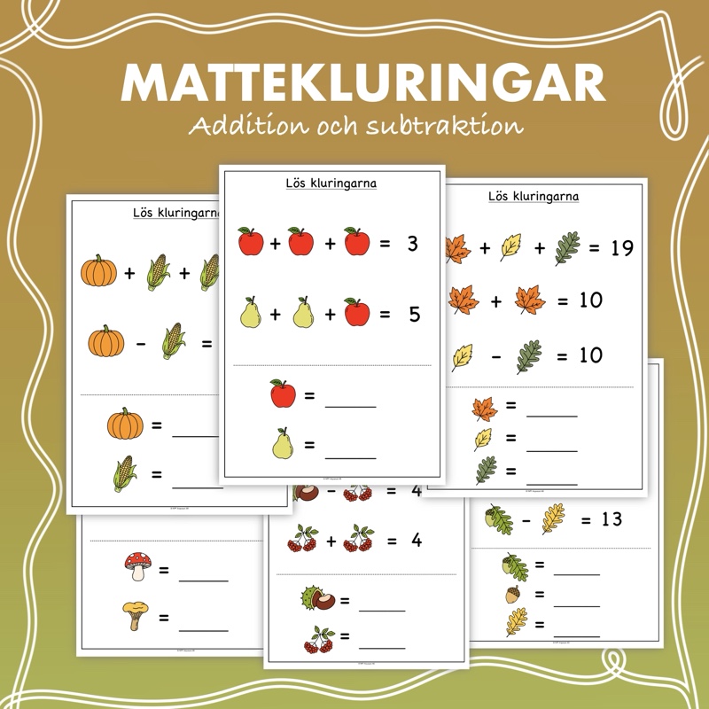 Mattekluringar med hösttema