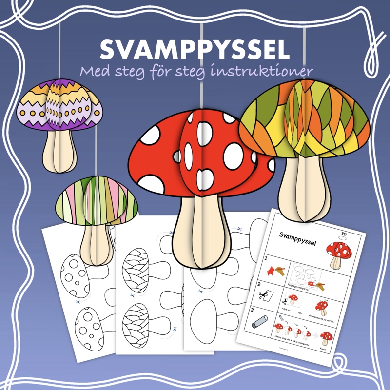 Svamppyssel med bildstöd