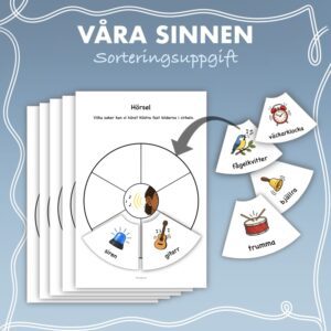 Våra sinnen - Sorteringsuppgift