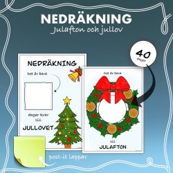 Nedräkning - Julafton & jullov